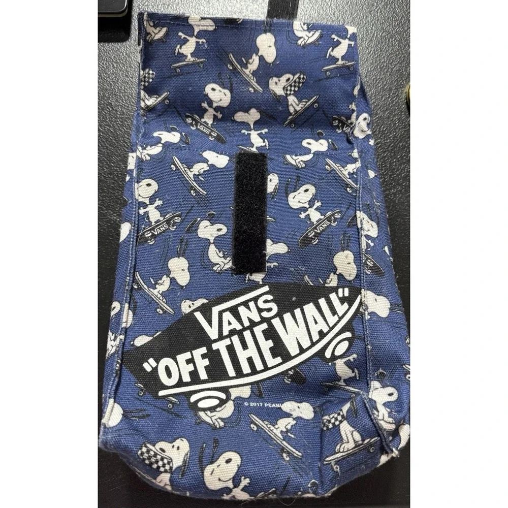 VANS SNOOPY PEANUTS Lunch Bag Box Eco Tote Skater Blue White So Rad!